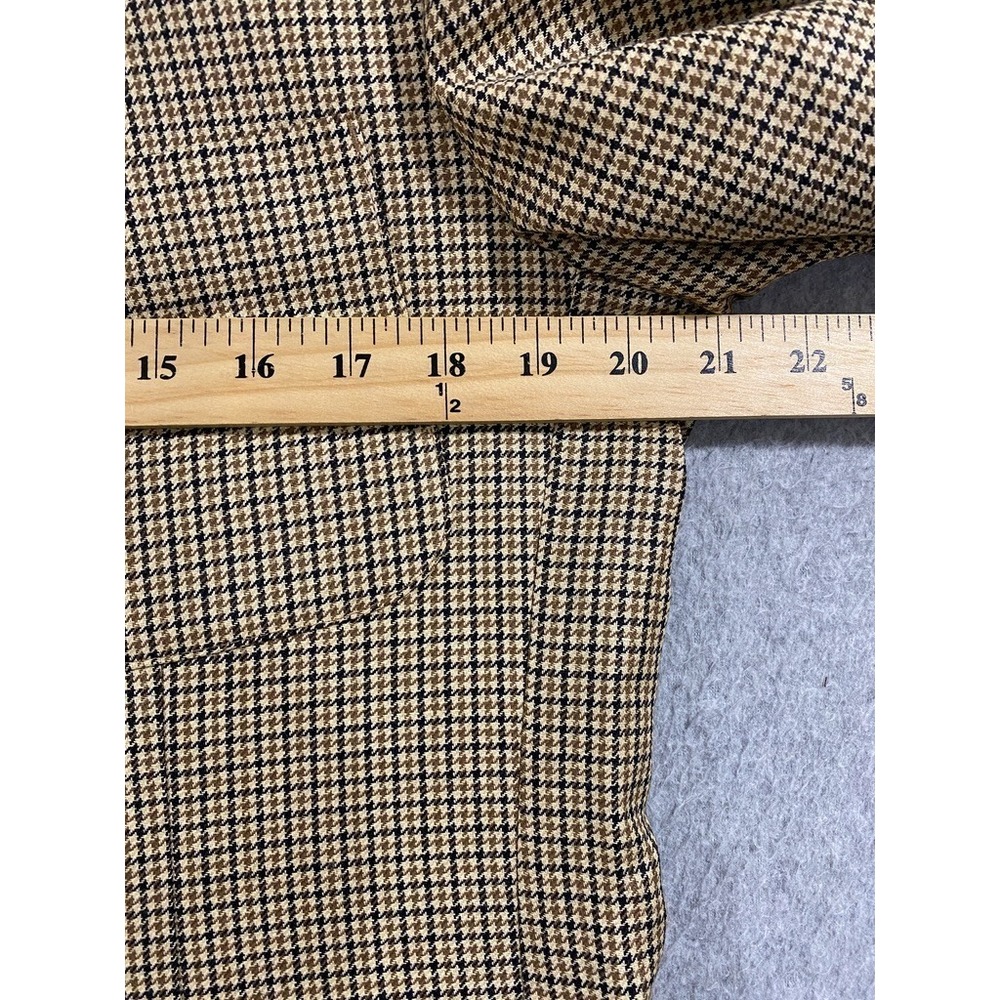 J Crew Blazer Mens 40R Ludlow British Moon Cloth Houndtooth Wool Linen Blend - Picture 8 of 13